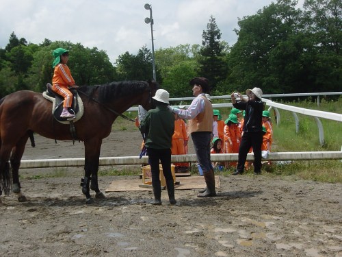 姿勢がいいよ、ホマレオー「ほんとうに乗っているの軽いなあ」