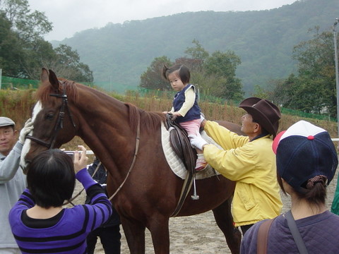 2歳くらいの女の子撮影のみ、でも勇気があるよ大和なでしこ