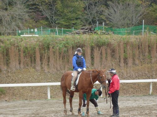 その都度乗馬のコツを聞きながら