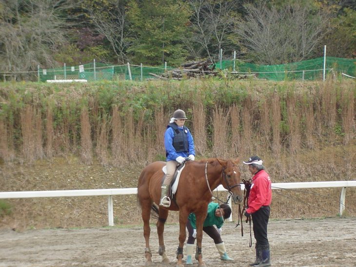 その都度乗馬のコツを聞きながら