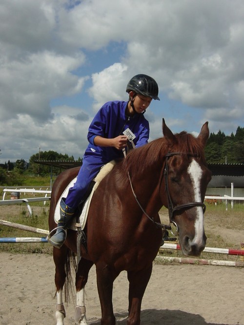 へー、高いなあ動かないで