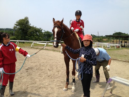 騎乗しました「高いー」との感想