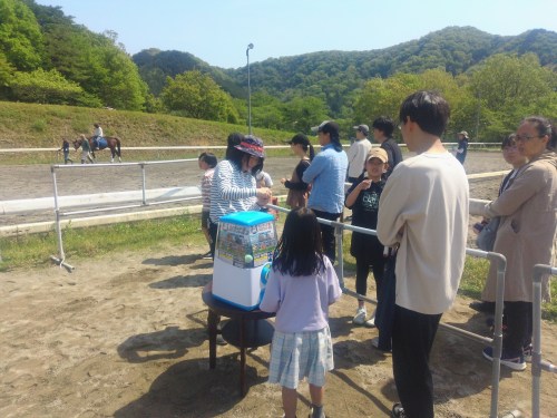 あっという間に定員に達しました！
キーホルダーのガチャも登場（有料）